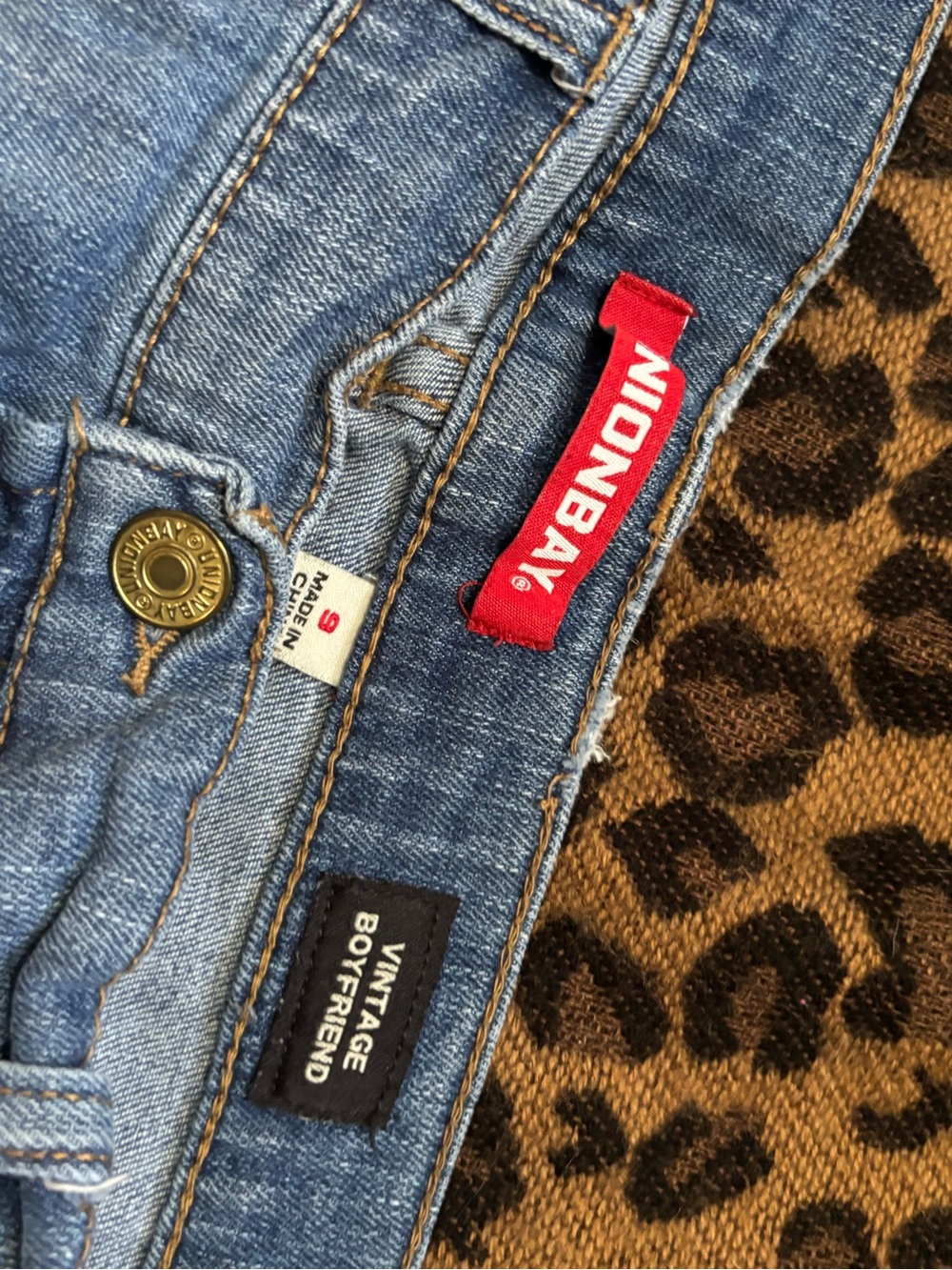 UNIONBAY Light Blue Distressed Denim Shorts - Picture 4 of 4